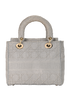 Medium D-Lite Lady Dior, &pound;2,100, Handbags, Grey, Canvas, Back view